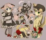  androgynous animal_ears crona_(soul_eater) genderswap hat maka_albarn makenshi_chrona ragnarok_(demon_sword) soul_eater tail tails 