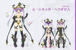  angry axe bad_id bad_pixiv_id bags_under_eyes boots breasts character_sheet cleavage elf gloves hat high_heels multiple_views pixiv_fantasia pixiv_fantasia_5 pointy_ears purple_eyes purple_hair reika_(clovia_studio) ribbon shoes small_breasts turnaround weapon witch witch_hat 