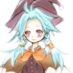  blue_hair blush hat marion marion_(rune_factory) rune_factory rune_factory_3 smile witch 