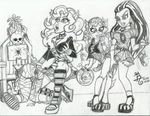  clawdeen_wolf cleo_de_nile deuce_gorgon frankie_stein lagoona_blue monster_high rlg 