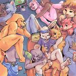  anal anal_penetration balls battle_angel canine cat clothing collar cub cum cum_inside feline fox gamecube gay group lagomorph lion male masturbation nude open_mouth oral orgy penetration penis rabbit telephone uncut 