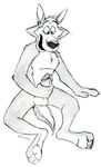  balls black_and_white canine chip_the_wolf cookie_crisp erection male mammal mascot mascots masturbation monochrome penis plain_background solo unknown_artist white_background wolf 