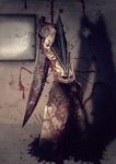  abs blood great_knife helmet knife male_focus muscle non-web_source pyramid_head shirtless silent_hill silent_hill_(movie) silent_hill_2 solo sword weapon 