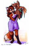  2009 alphabet bat canine couple cute dingbat_(character) erin_middendorf female fox lifting locker_room magnavixen size_difference t tall tazom towel upskirt wet_fur 