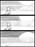  cave_story comic dragon sand scalie sitting sky_dragon solo sunset 