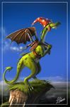  14-bis aviator cute dragon feral fernando_faria flight flight_test hat inventor jetpack not_konqui scalie solo wing_pack wizard&#039;s_hat 