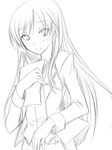  blazer blush graphite_(medium) greyscale idolmaster idolmaster_(classic) jacket kisaragi_chihaya long_hair monochrome paper ribi sketch solo traditional_media 