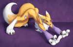  2009 absurd_res ass_up canine digimon female fox hi_res pinkuh renamon solo stretching 