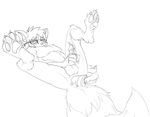  anal anal_penetration anal_vibrator balls canine cum darkfox dildo glasses hair hammytoy handjob hindpaw line_art male masturbation monochrome nude on_back penetration sex_toy short_hair solo spread_legs spreading unknown_species vibrator 