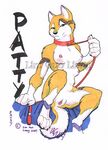  breasts canine collar dog female husky leash loupgarou multi_breast nude patty solo spreading tattoo watermark 