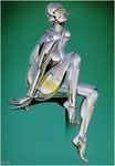  female hajime_sorayama nude pinup robot shiny solo technophilia 