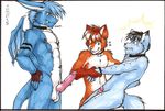  blush canine canine_penis collar demon fox gay knot male meesh nude penis piercing uhoh wings 