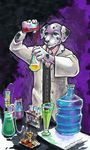  ayame_emaya canine chemistry dalmatian dog labcoat male science solo 