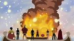  fire franky going_merry kokoro lowres monkey_d_luffy nami nico_robin one_piece roronoa_zoro sanji ship smoke snow sogeking tony_tony_chopper usopp 