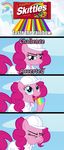  blue_eyes challenge_accepted coat comic curly_hair cute english_text equine eyelashes female feral fire fire_breathing flames friendship_is_magic funny fur gif hair hard_hat hat helmet horse humor licking looking_at_viewer mammal my_little_pony open_mouth pink_fur pink_hair pinkie_pie_(mlp) pony rainbow reaction_image screencap skittles teeth text tongue unknown_artist 