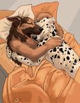  2007 bayshore_(artist) bed canine couple dalmatian dog gay german_shepherd male sleeping 