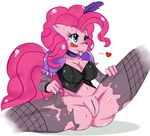  anthrofied big_breasts blush breasts butt cleavage clothed clothing cosplay equine female friendship_is_magic fur horse mammal miss_kitty my_little_pony pink_fur pinkie_pie_(mlp) plain_background pony presenting pussy solo sssonic2 the_great_mouse_detective tongue white_background 