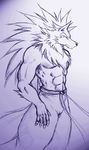  canine darkstalkers gallon jon_talbain male mammal pose solo unknown_artist video_games were werewolf wolf 