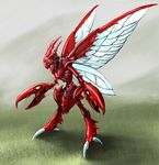  bug insect lol pok&eacute;mon realistic red scizor solo unknown_artist wings 