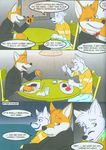  canine chair clothing comic dialog dinner elliot fluke fox fur male mammal motion_of_the_ocean night orange_fur outside ryan stars table text upside_down watch water wolf 