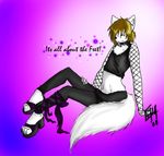  canine crossdressing feminine gay hindpaw invalid_tag limesoda male revealing ribbons sabuteur shoes stockings wolf 