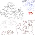 balls bovine bowser claws danandnite draenei dragon erection fangs fat fellatio gay grin hammer_brothers horns koopa male mario_bros muscles nude oral oral_sex penis reptile scalie sex size_difference sketch spikes standing stupidgit tail tauren warcraft 