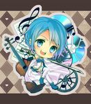  animal_ears atea bad_id bad_pixiv_id blue_eyes blue_hair blush cape cd chibi heart instrument letterboxed mahou_shoujo_madoka_magica maid miki_sayaka musical_note short_hair smile solo thighhighs violin wheel wolf_ears 