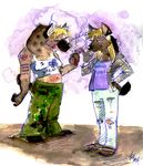  butch female hyena lesbian smoking soda_can thornwolf 