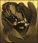  anthro dragon feral glowstick jennadelle mask mimi monster rave scalie wings 