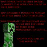  creeper dialogue funny minecraft solo 