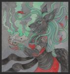  canine forked_tongue hybrid incense medusa sangluna skull smoke snake solo vorasha wolf 