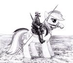  equine friendship_is_magic gas_mask horse human mount my_little_pony rainbow_dash_(mlp) world_war_1 