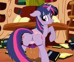  anus blush books equine female friendship_is_magic horse my_little_pony panties pony pussy pussy_juice skirt tail twilight_sparkle_(mlp) underwear unicorn 