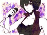  bad_id bad_pixiv_id breasts face kouya_(libera) medium_breasts meiko microphone purple short_hair solo vocaloid 