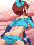  ass awa butt_crack fuuro_(pokemon) gym_leader looking_back lying lying_down pokemon pokemon_(game) pokemon_black_and_white pokemon_bw undressing 