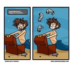  awkwardzombie canine comic dalmatian dog fish_tail katie_tiedrich kingdom_hearts mammal mermaid no_feet sora sora_(kingdom_hearts) treasure_chest underwater water 