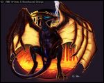  artonis bioluminescence cave dragon erection glow glowing knot lava male penis scalie solo 