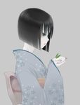  bad_id bad_pixiv_id black_hair blue_eyes blush bob_cut face japanese_clothes kimono kusanagi_suito nagumo_kuu short_hair snow_bunny solo the_sky_crawlers 