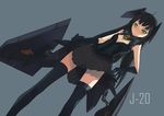  august1st gloves highres j-20 mecha_musume military o.m original personification see-through solo thighhighs 