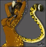  ayira breasts cat feline female nipples nude pose solo thewhitedemon 