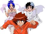  breasts bride chasing dress genderswap katekyo_hitman_reborn katekyo_hitman_reborn! rokudou_mukuro running sawada_tsunayoshi wedding_dress xanxus 