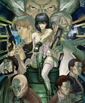  6+boys aramaki_daisuke bald batou black_hair boma_(ghost_in_the_shell) cyberpunk cyborg fingerless_gloves fn_browning_bda_m-7 ghost_in_the_shell ghost_in_the_shell_stand_alone_complex gloves gun handgun ikeda_(cpt) ishikawa kusanagi_motoko manly mateba_2008m md5_mismatch multiple_boys muscle paz red_eyes revolver saitou_(ghost_in_the_shell) science_fiction short_hair thighhighs togusa trigger_discipline weapon white_hair 