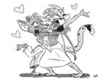  &hearts; april_fools breast_squish chespi couple dancing dingbat_(character) erin_middendorf female fez kissing lesbian oh_noes stupid tongue 