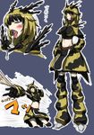  bakuya blonde_hair bug character_request copyright_request insect_girl monster_girl sexually_suggestive short_hair spider spider_girl translated yellow_eyes 
