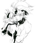  1girl artist_request bare_shoulders closed_eyes crown death gloves greyscale gwendolyn hug long_hair monochrome odin_sphere onyx_(odin_sphere) pointy_ears royal short_hair tears valkyrie 