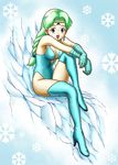  1girl berthier beruche_(sailor_moon) bishoujo_senshi_sailor_moon bishoujo_senshi_sailor_moon_r boots braid gloves green_hair pixiv solo 