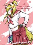  &hearts; 2008 blush bulge crossdressing equine girly hair lucah male midriff navel sailor_uniform school_uniform solo standing trap uniform 