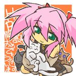  blue_eyes cat cats green_eyes lowres pink_hair presea_combatir tales_of_(series) tales_of_symphonia 