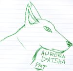  canine copyright headshot lined_paper phreak pmt sketch 