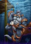  blush chubby cum cum_in_water fangs muscles nipples otter rape squid tagme_you_little_piece_of_shit tail wet_dream_fuel 